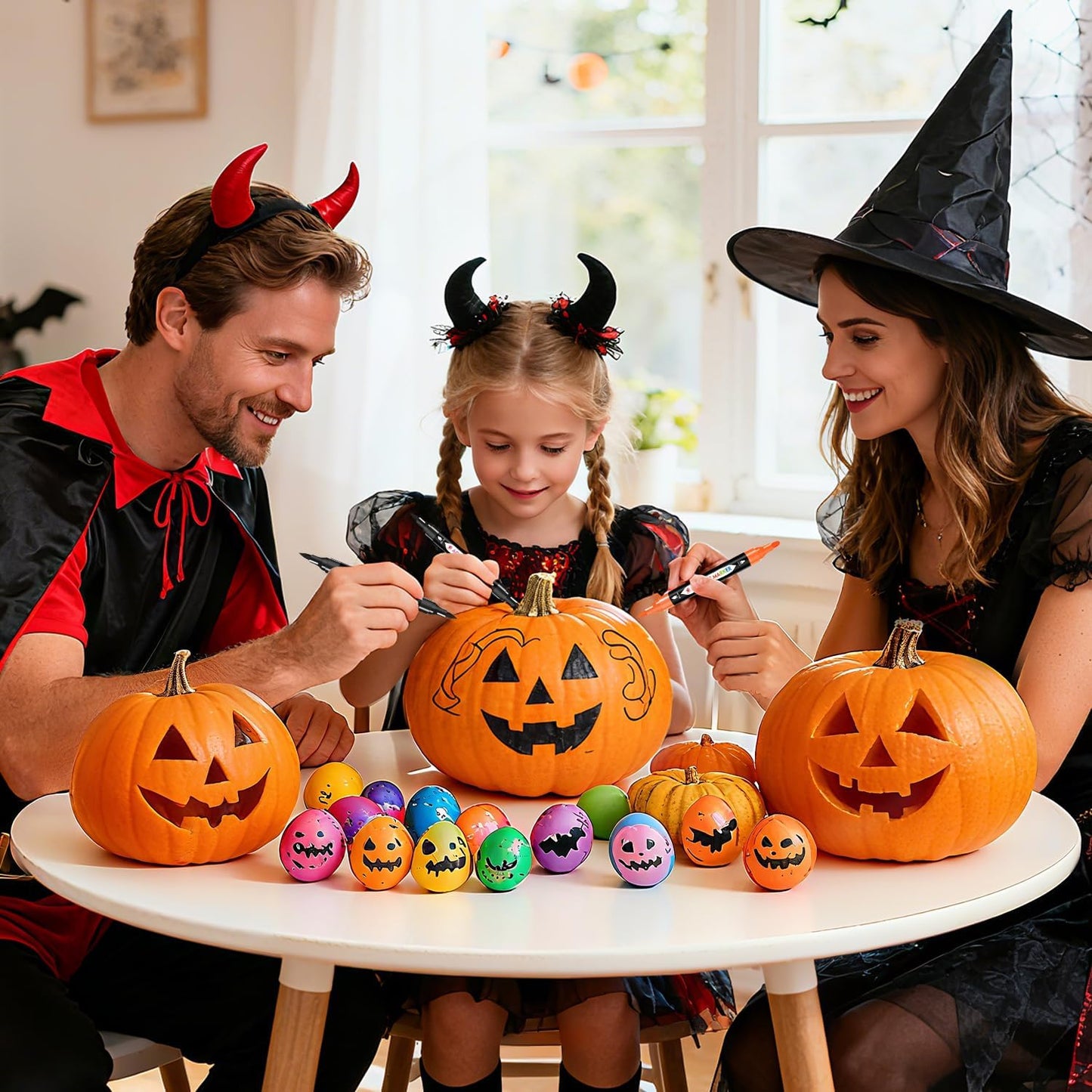 TBC The Best Crafts 24 Colors Dual Tip Acrylic Paint Markers,Waterproof, Non-Toxic, odorless, Suitable for Paper, Pottery, Stones, Backpacks, Glass