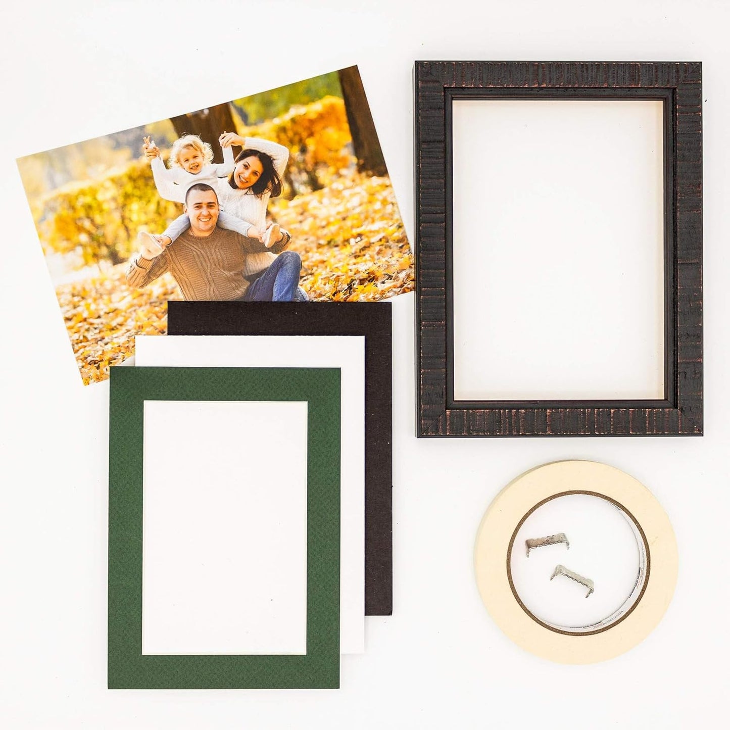 5x7 Mat for 8.5x11 Frame - Precut Mat Board Acid-Free Show Kit with Backing Board, and Clear Bags Hunter Green 5x7 Photo Matte Made to Fit a 8.5x11 Picture Frame Matboard for Framing, Pack of 1 Mat