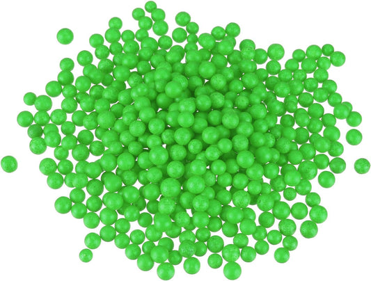 MECCANIXITY Foam Beads Foam Balls 7-9mm for Wedding and Party Decorations, Tiny Packing Balls, Arts DIY Crafts Supplies (Light Green,1 Pack Approx 3000pcs)