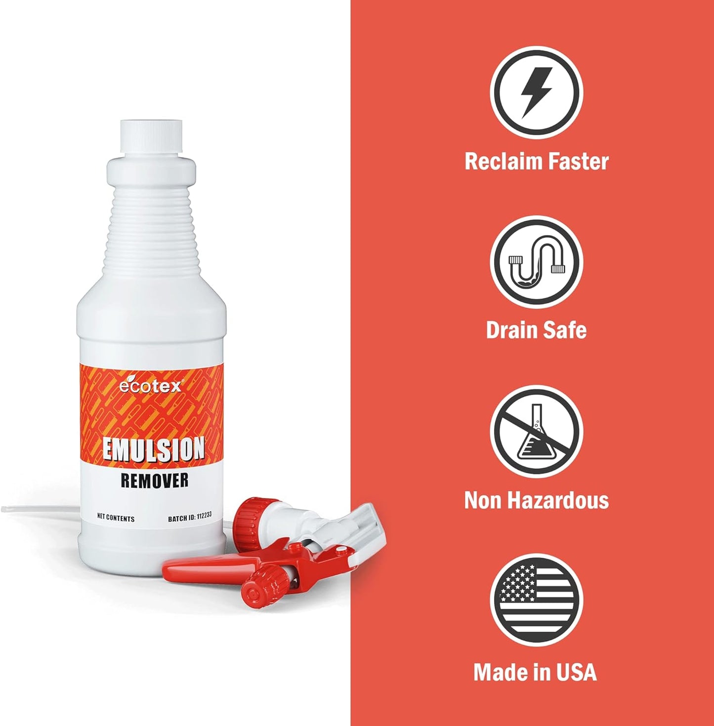 Screen Print Direct Ecotex® Screen Printing Emulsion Remover (Pint - 16oz.) - Diazo Photo Emulsion Cleaner for Silk Screens and Stencil Remover