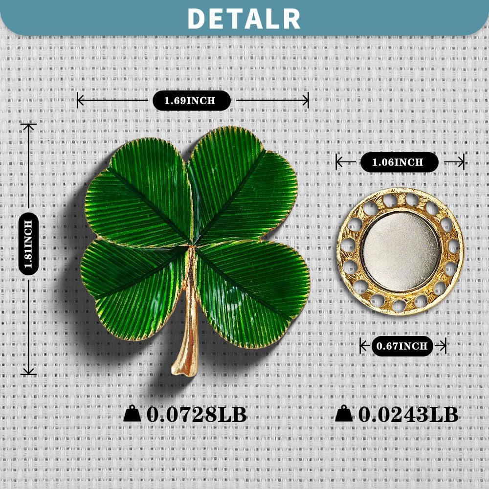 Magnetic Needle Minder Magnet Embroidery Accessories and Supplies Embroidery Needle Holder Cross Stitch Holder Needlework Supplies (Cardinal) (FourLeaf)