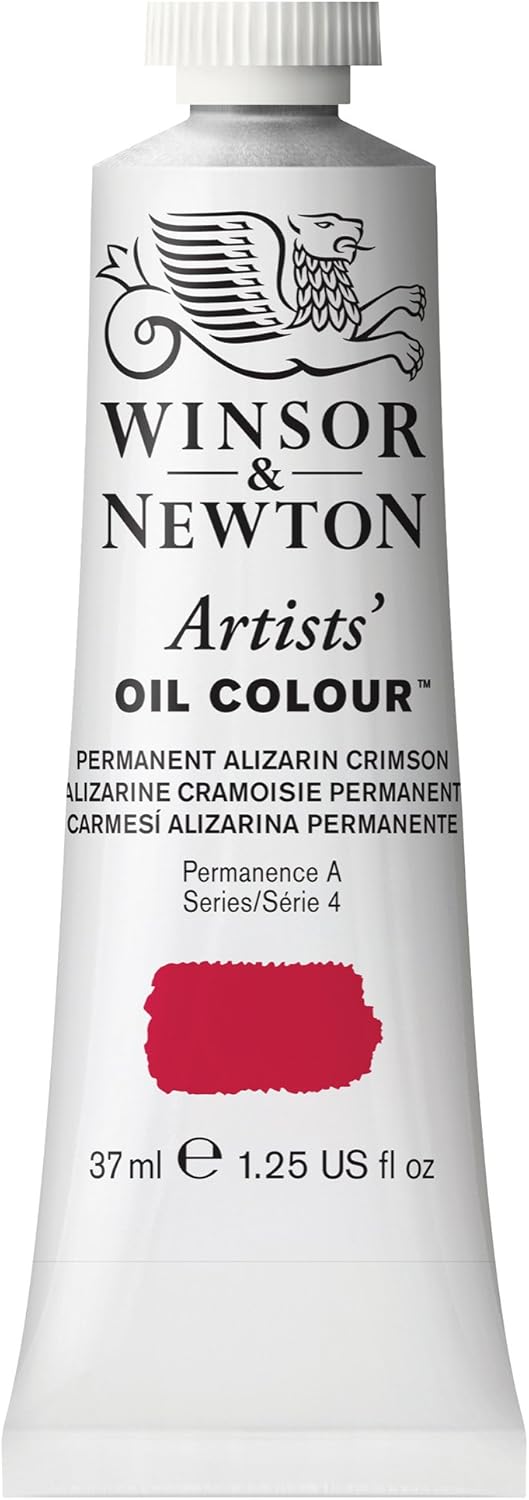 Winsor & Newton Artists' Oil Color, 37ml (1.25 oz) Tube, Permanent Alizarin Crimson Hue