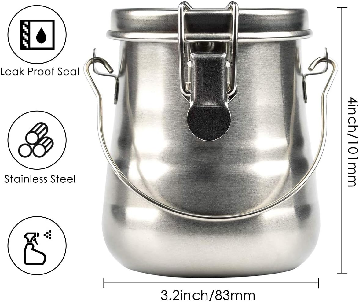 MYARTOOL Paint Brush Washer, Portable Leak-Proof Brush Cleaner with Lid and Filter Screen, 4" tall x 3-1/2" dia.