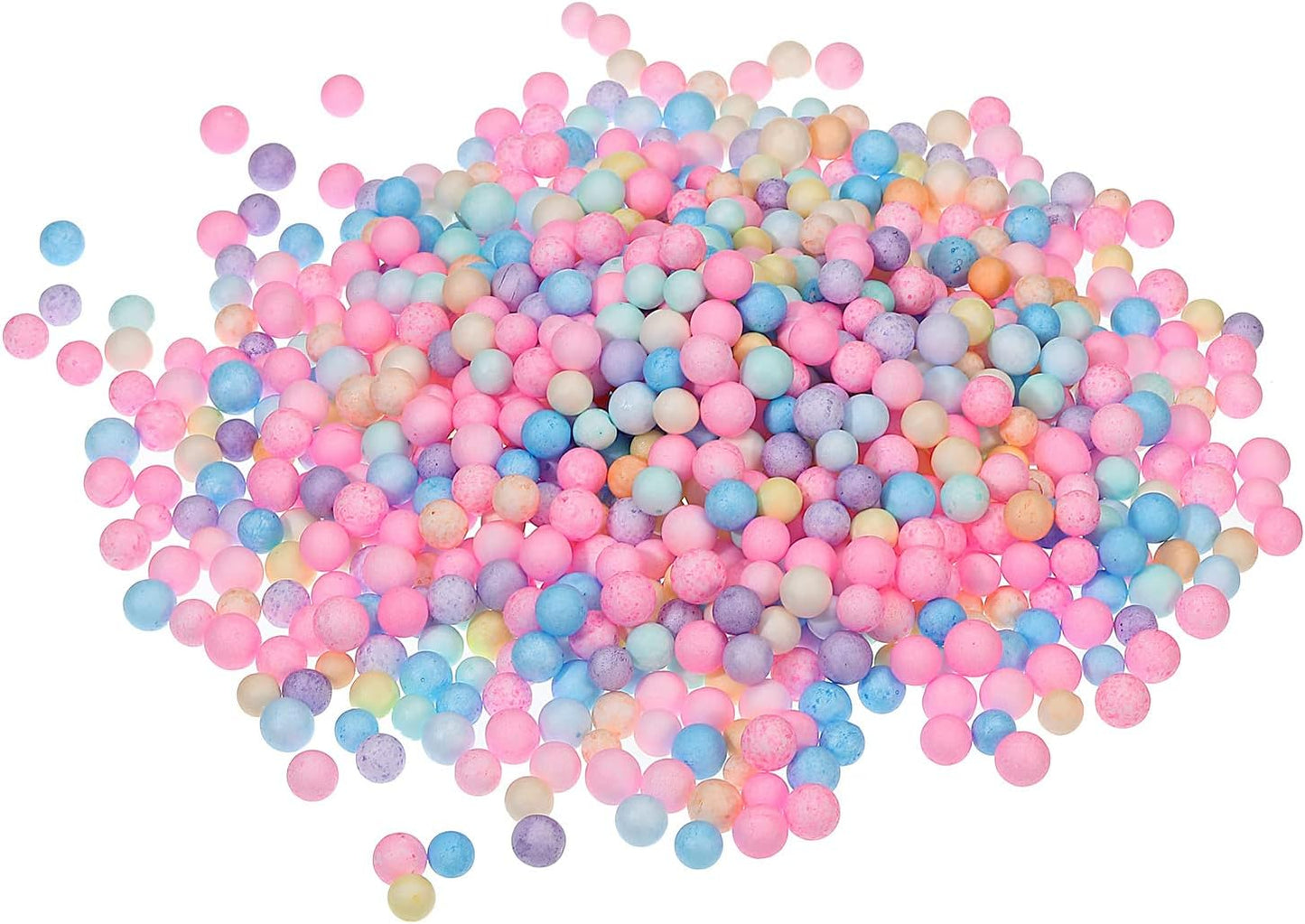 MECCANIXITY Foam Beads Foam Balls 7-9mm for Wedding and Party Decorations, Tiny Packing Balls, Arts DIY Crafts Supplies (Assorted Color,1 Pack Approx 3000pcs)