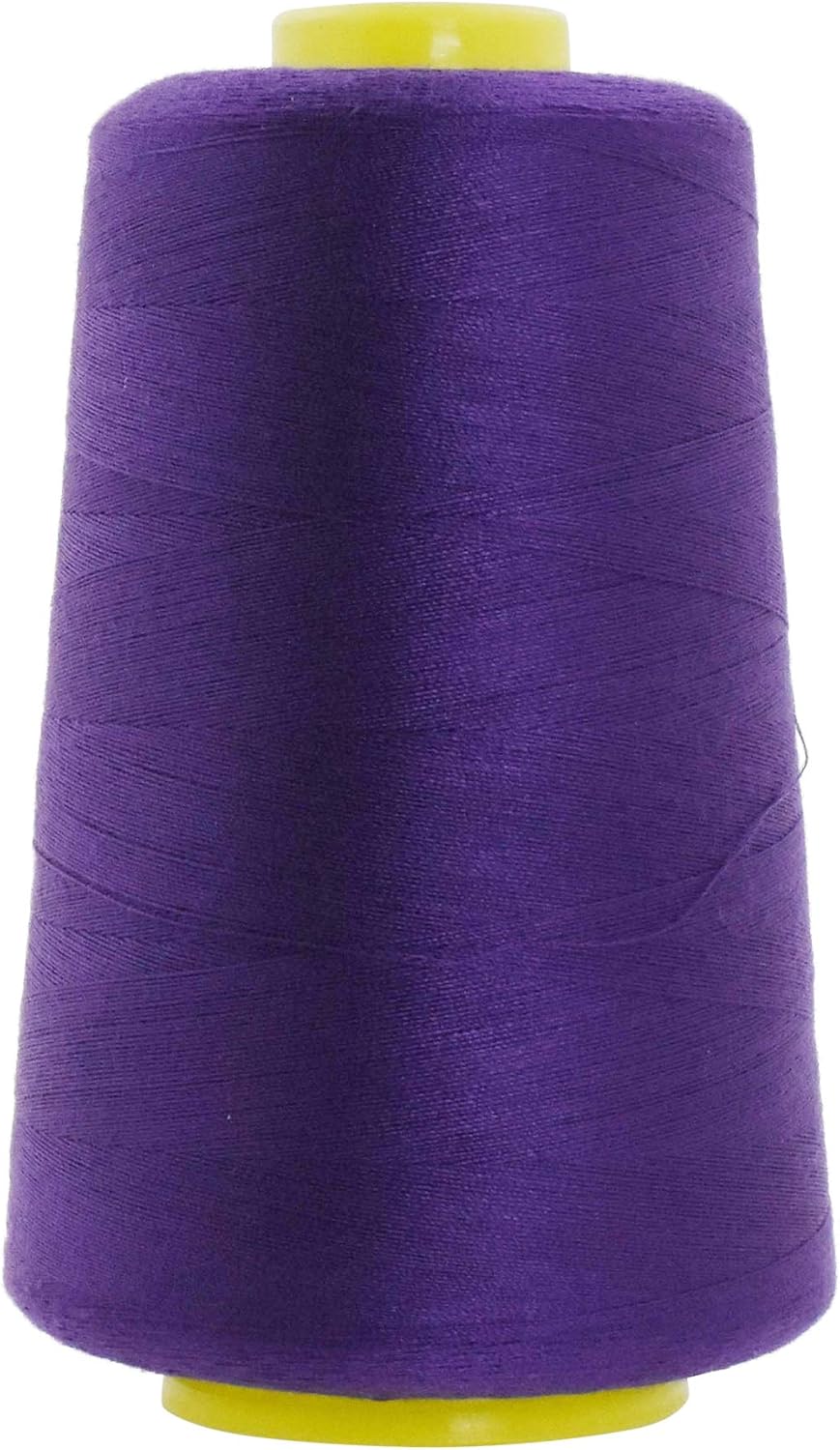Mandala Crafts 4 Pack of Serger Threads Cones Spools - 20S/2 24000 Yards Polyester Purple Threads for Sergers Machine and Overlock Quilting Sewing Machine