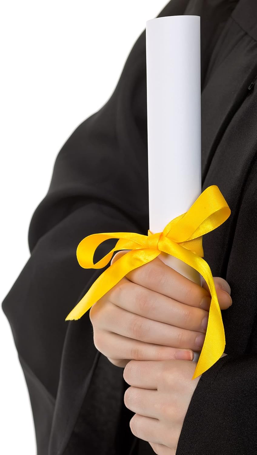 LIUYAXI Yellow Stain Ribbon, 1" X Continuous 50 Yards, Double Faced Fabric Ribbon Perfect for Gift Wrapping Wedding Birthday Party Chair Sash Christmas Hair Floral Craft Sewing