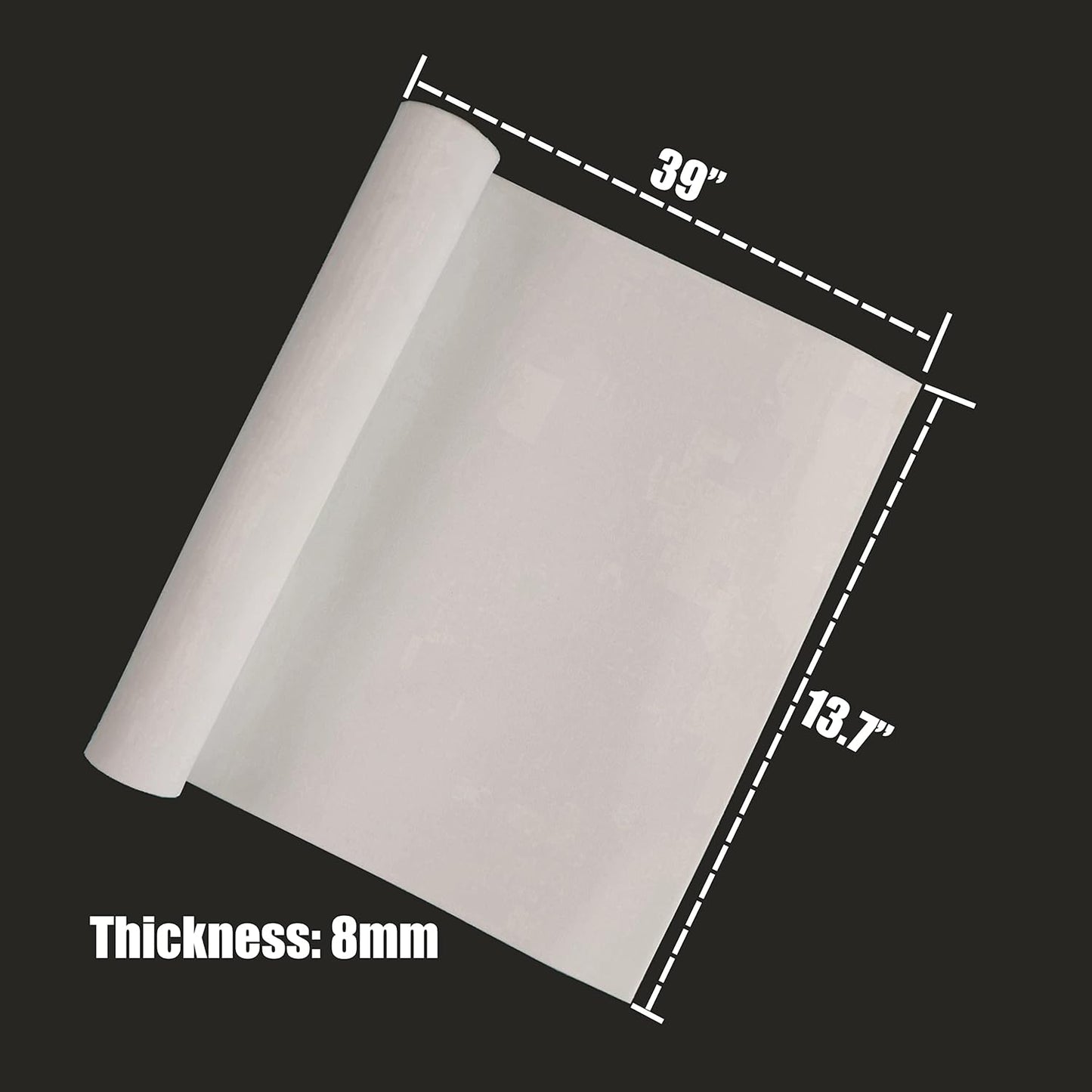 OISAKLD EVA Foam 2mm-10mm 13.7"×39" Craft Foam Sheet 74 kg/m³ Cosplay Foam for Craft Model Cosplay 6mm