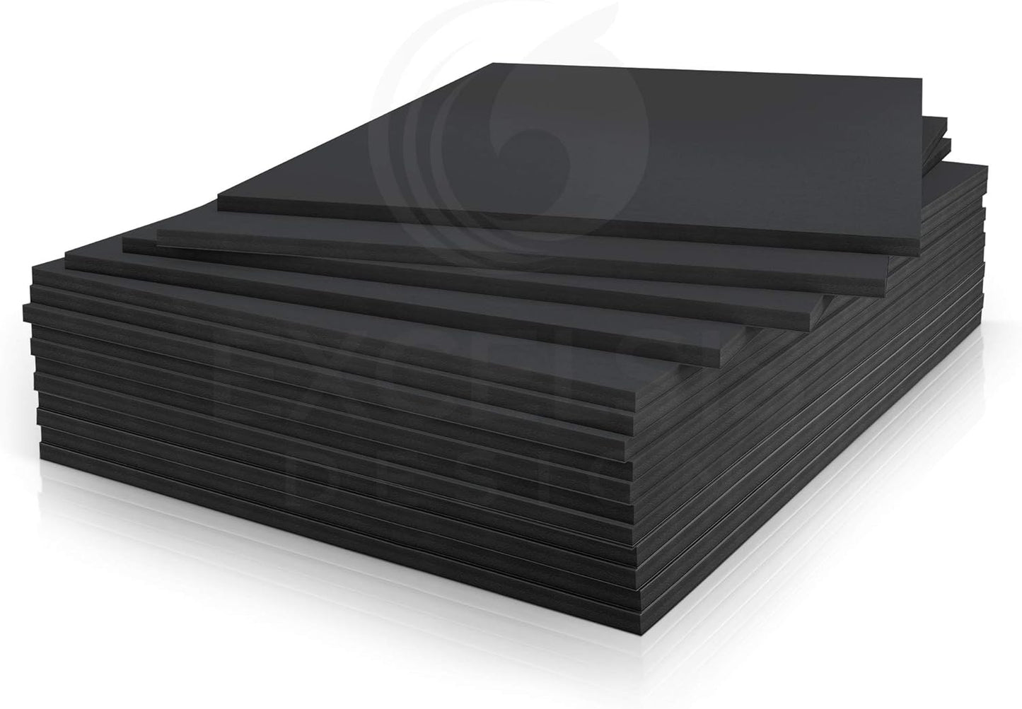 Black Foam Board 11.7 x 16.5 x 1/8" (3mm) Inch, 15 Pack Acid-Free Foam Core Poster Board Sheets for Art, Crafts, Presentation, Vision Board, Signboard, and Party Decorations