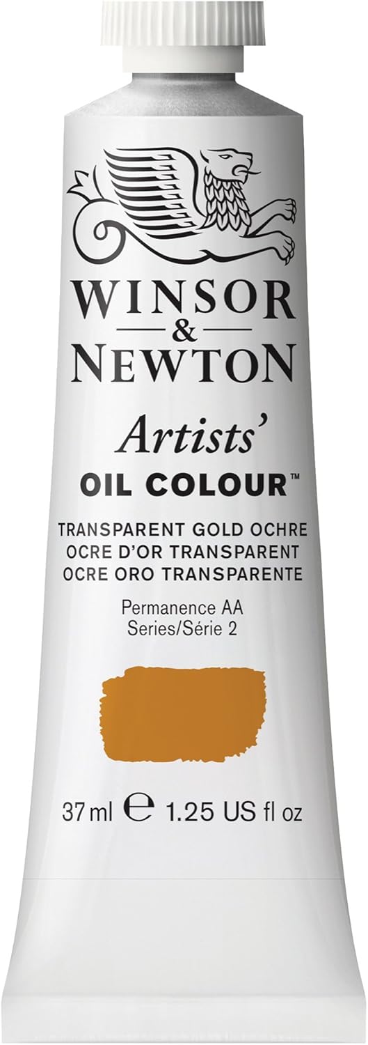 Winsor & Newton Artists' Oil Color, 37ml (1.25 oz) Tube, Transparent Gold Ochre