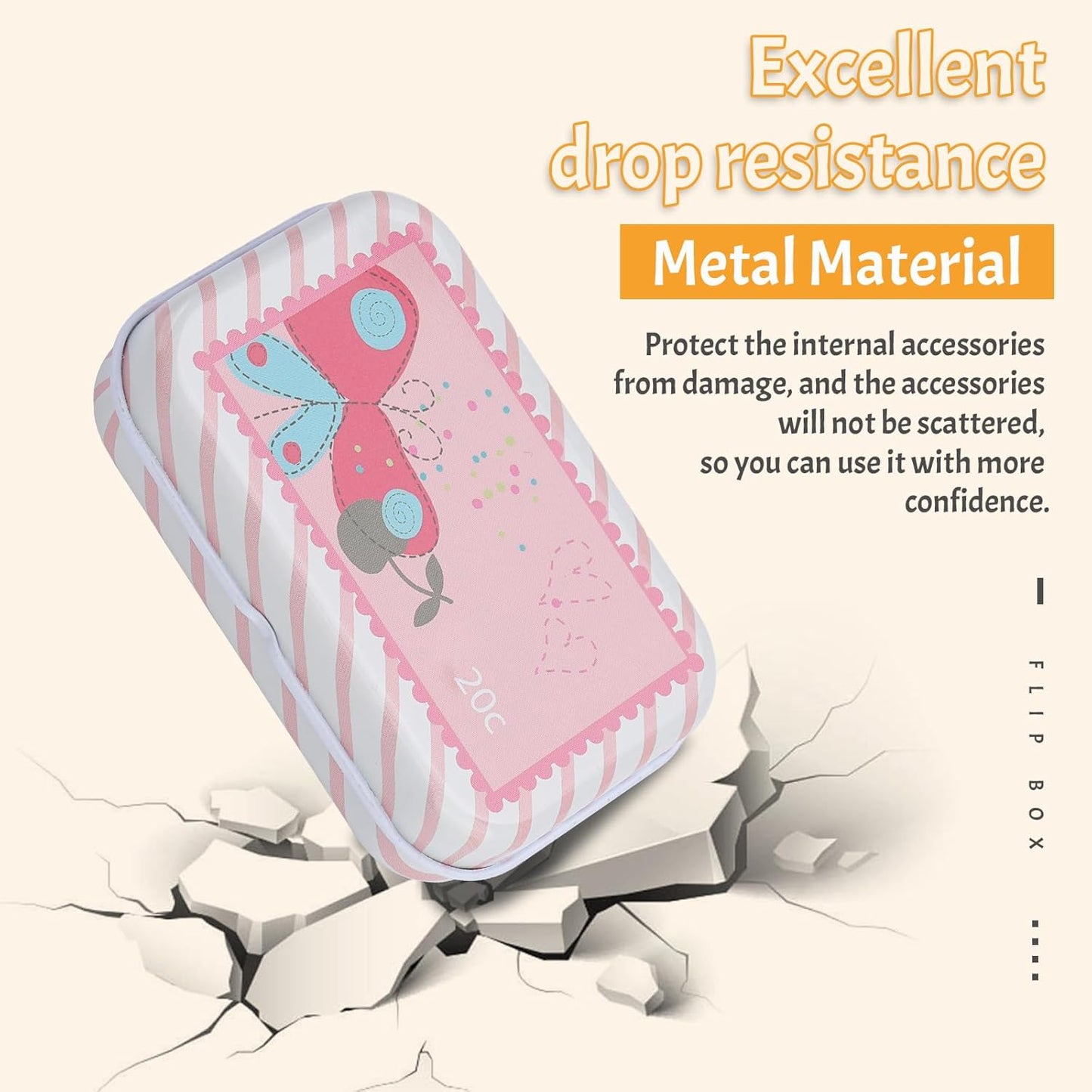 Jmuiiu 80PCS Metal Stitch Markers, 4 Styles Colorful Crochet Stitch Markers for Knitting Crocheting Clothing Tag Diy Craft Project with Storage Box