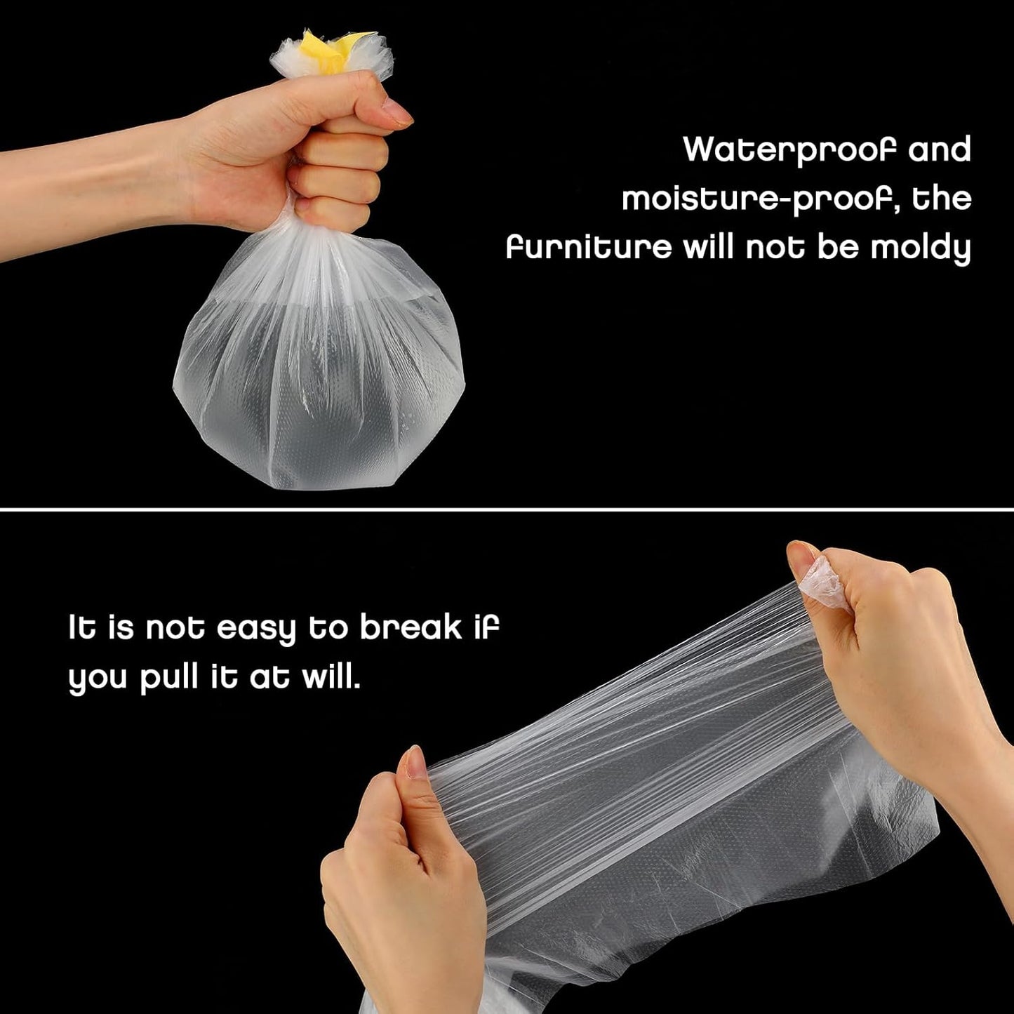 Seajan 18 Roll Painters Plastic with Tape Pre Taped Masking Film for Painting Automotive Paint Adhesive Protective Film Masking Tape Roll Plastic Painting Covering (White,5 x 65 Ft)