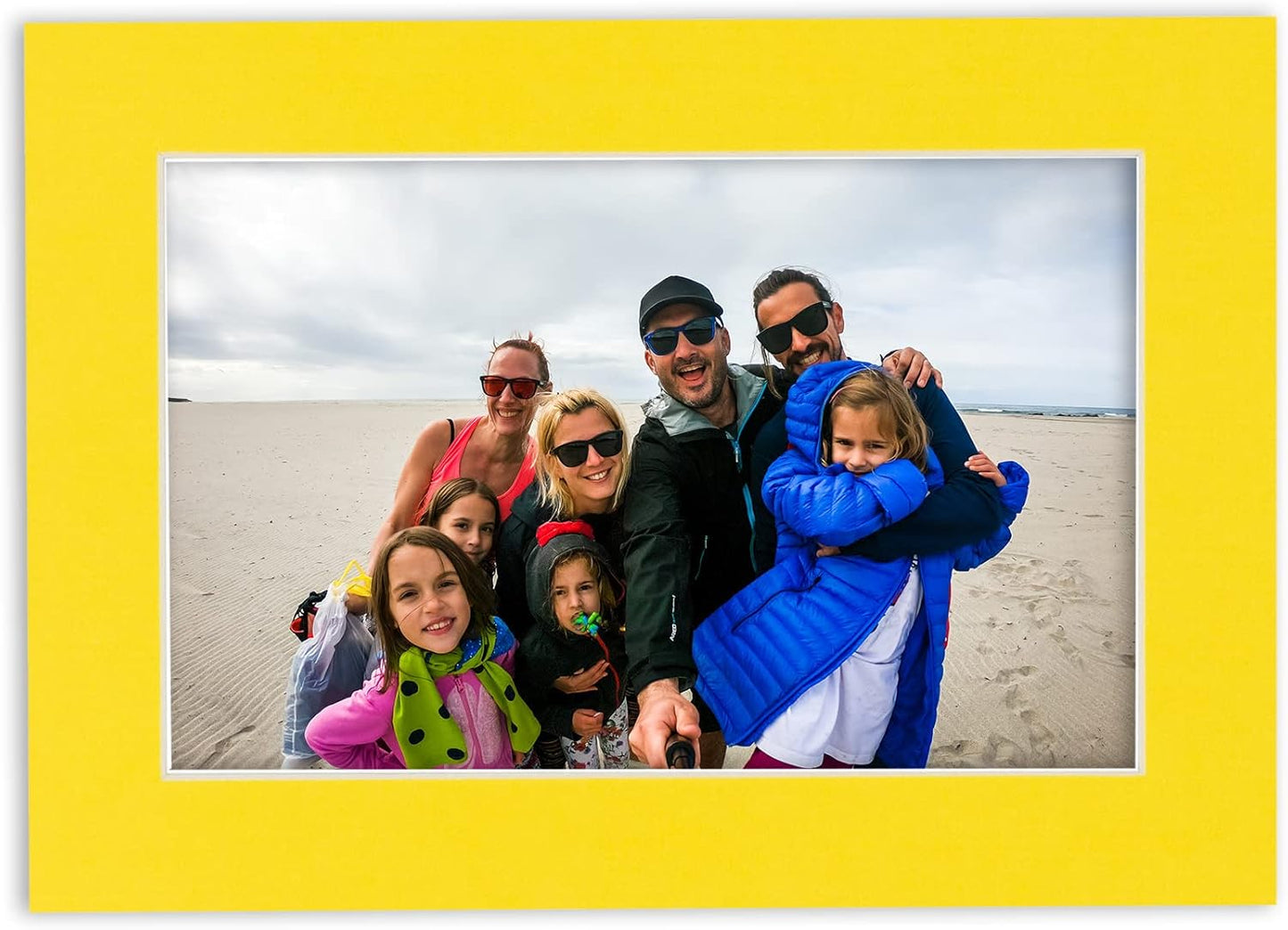 11x14 Mat for 8.5x11 Photo - Precut Yellow Picture Matboard for Frames Measuring 11 x 14 Inches - Bevel Cut Matte to Display Art Measuring 8.5 x 11 Inches - Acid Free Pack of 100 MATS