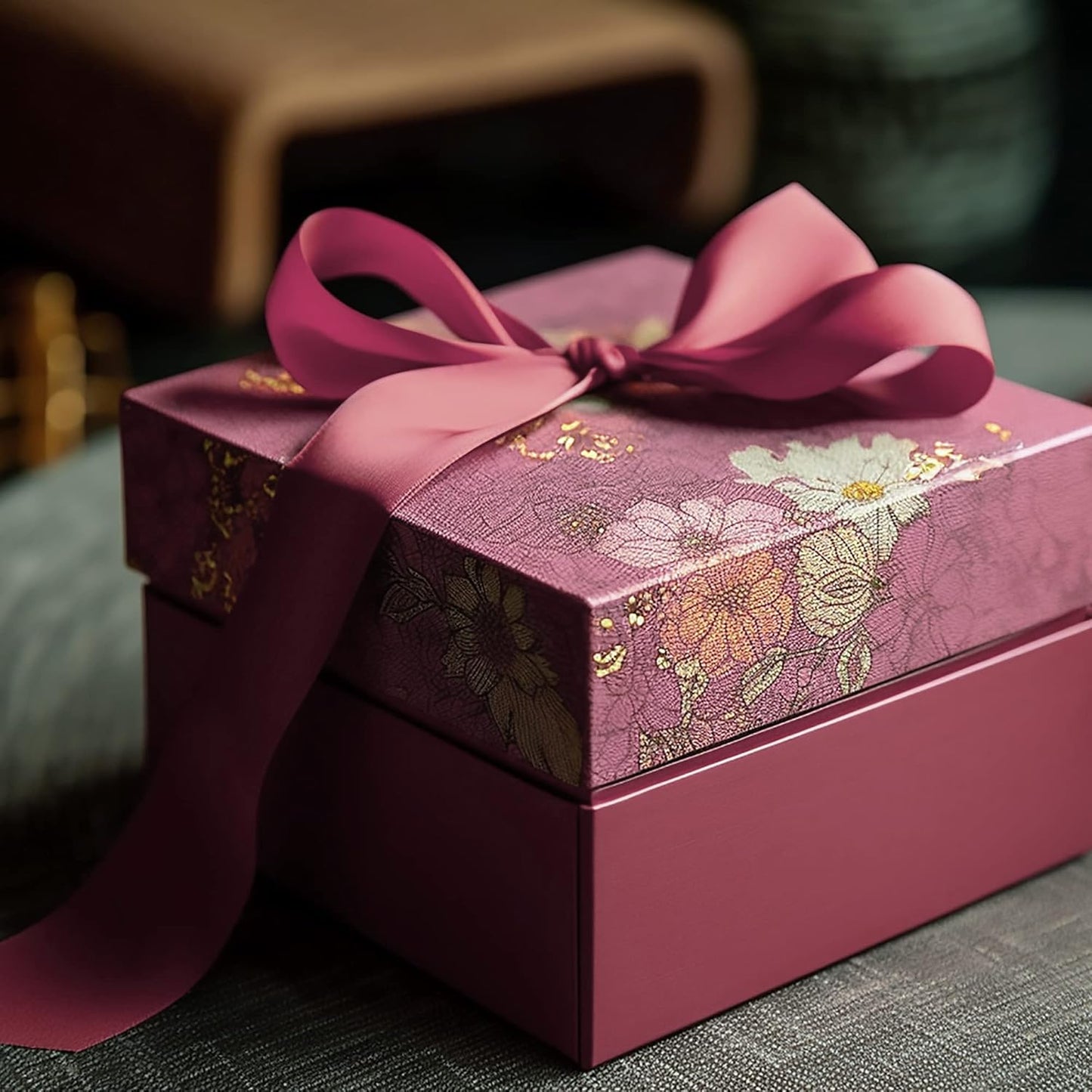 LIUYAXI Burgundy Double Faced Satin Ribbon, 1/8" X Continuous 100 Yards, Thin Ribbons Perfect for Gift Wrapping Wedding Invitation Card Hair Bows Tag Floral Arrangement DIY Craft