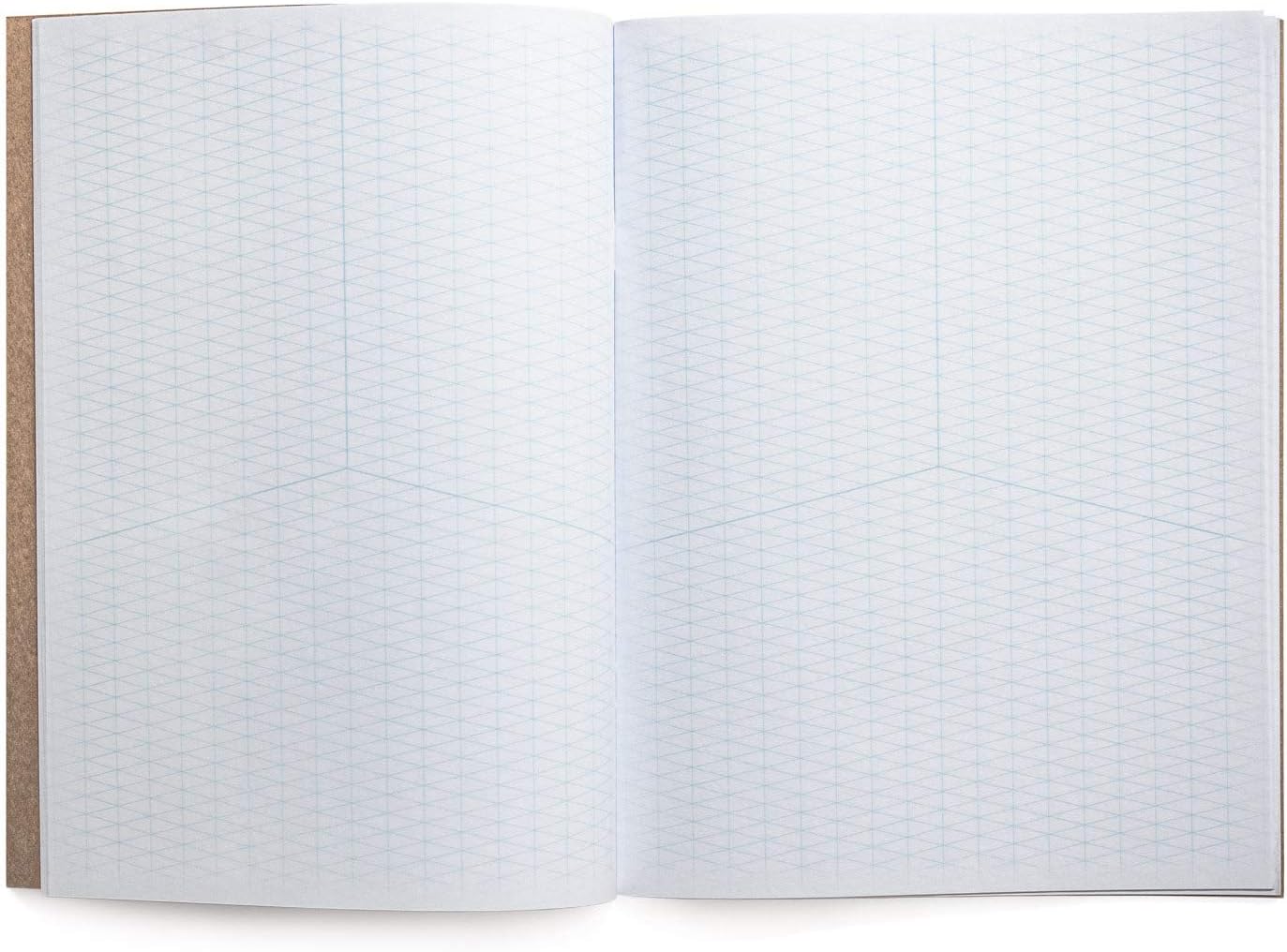 KOALA TOOLS | Isometric Graph Paper Notebook (3 pack) | 7.5" x 9.75", 60 pp. - Kraft Cover Isometric Grid Drawing Pads - Suitable for Industrial, Architectural, Interior Design