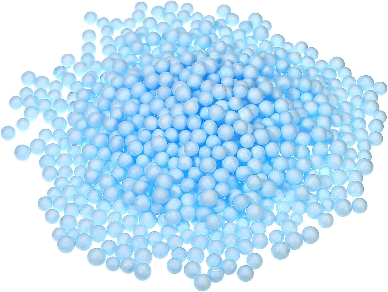 MECCANIXITY Foam Beads Foam Balls 7-9mm for Wedding and Party Decorations, Tiny Packing Balls, Arts DIY Crafts Supplies (Blue,1 Pack Approx 3000pcs)