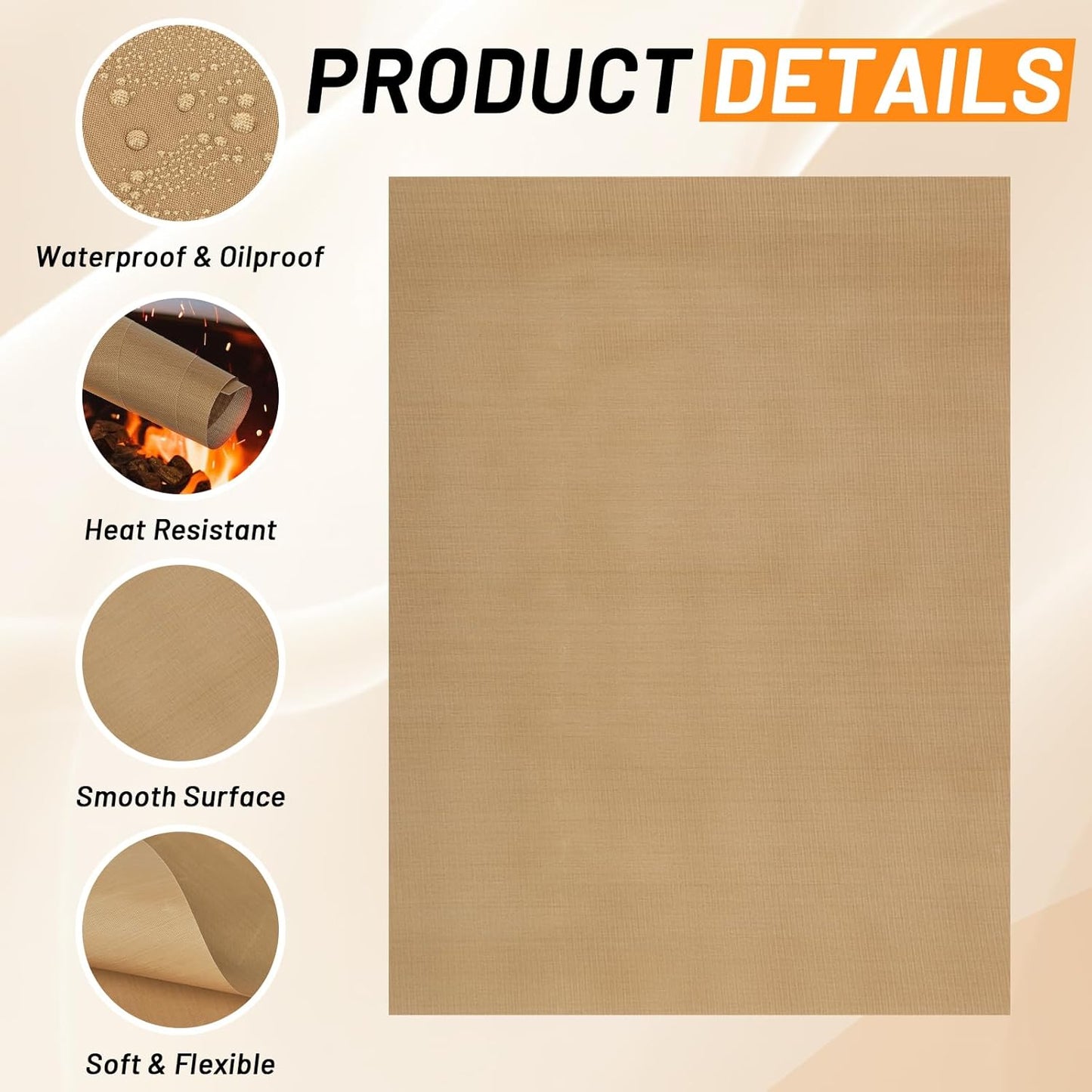 Svaldo Teflon Sheets for Heat Press, 3 Pack, 12x16 Heat Press Paper for T Shirts, Hat, Reusable Non Stick PTFE Teflon Sheet, Iron Transfer Paper for Sublimation Machine, Craft & Baking