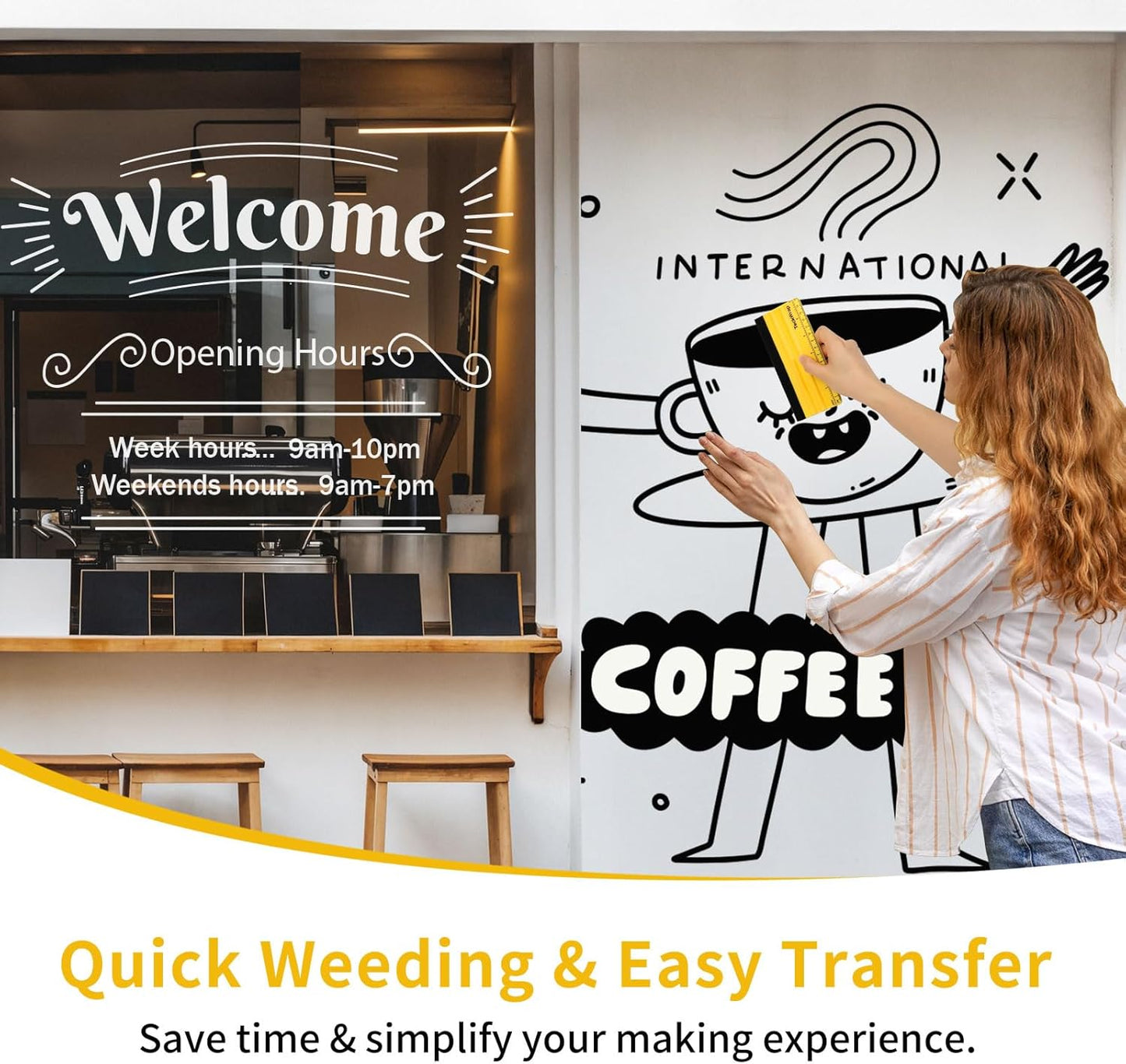 TECKWRAP Smart Permanent Vinyl, (13in x 14ft) - Adhesive Craft Vinyl - Matless Cutting & Easy to Apply for DIY Decal Projects with Maker 3 / Explore 3 Machines, Matte Black