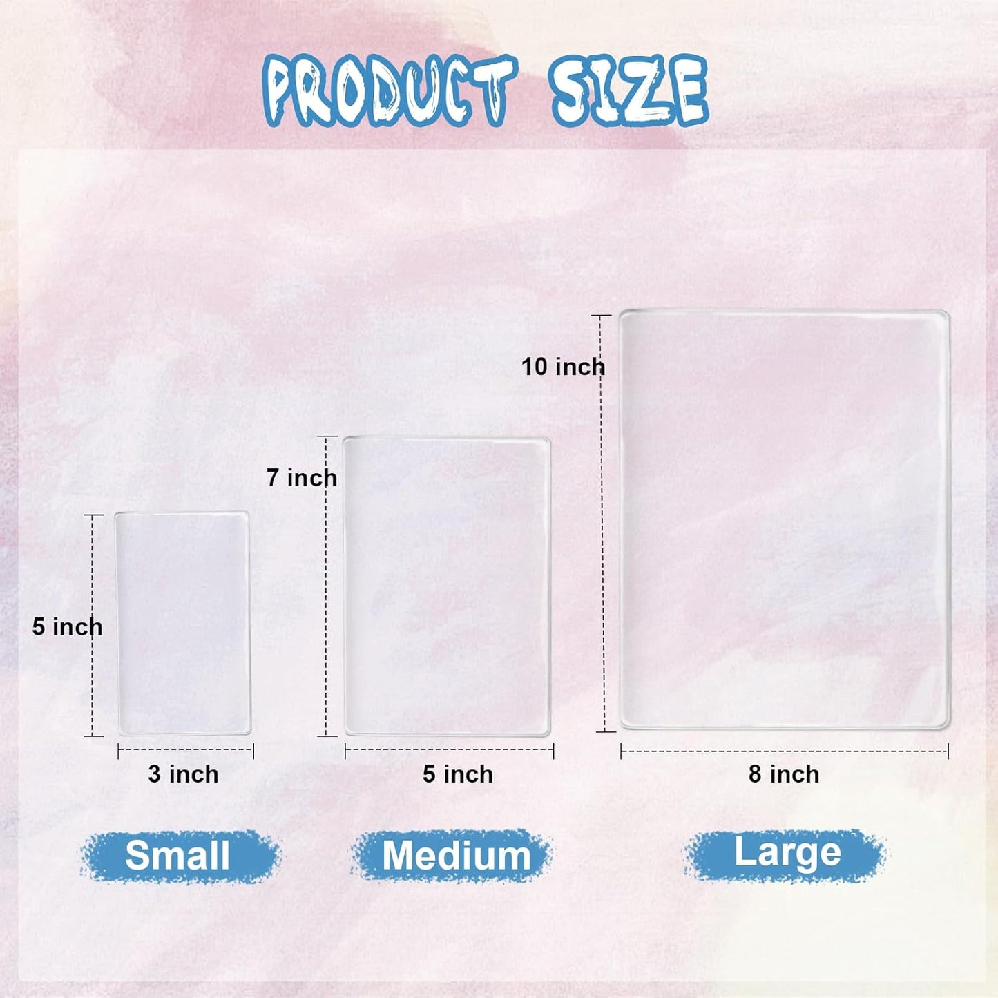 Vollence Gel Printing Plate - 8” X 10”Reusable Gel Monoprinting Plate for Press Art, Printmaking Supplies for Scrapbooking, Card Making, Arts and Crafts,Journaling,Collage