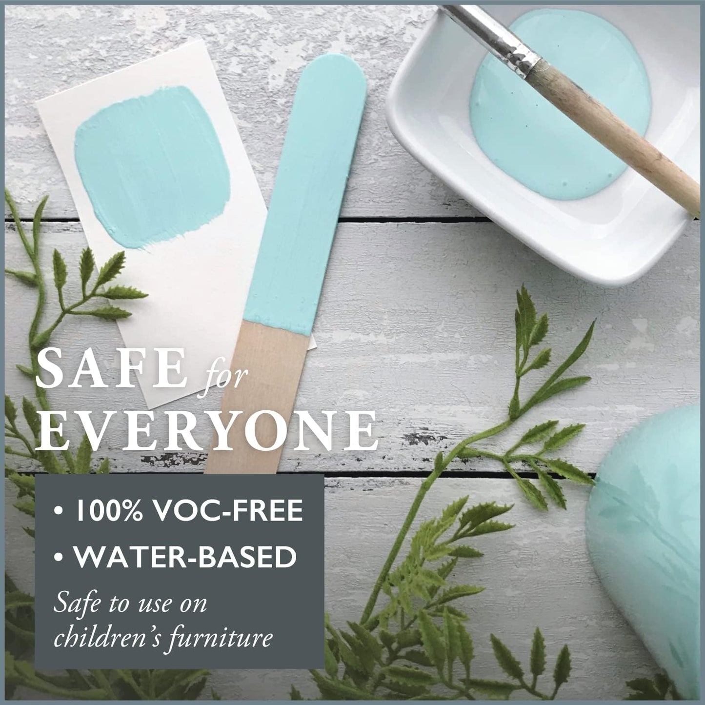 AMY HOWARD AT HOME Chalk-Based One Step Paint for Furniture, Cabinetry, Decor, Finish, and More | No Stripping, Sanding, or Priming | Ultra-Light Base | 32 Ounce | Tick Tock