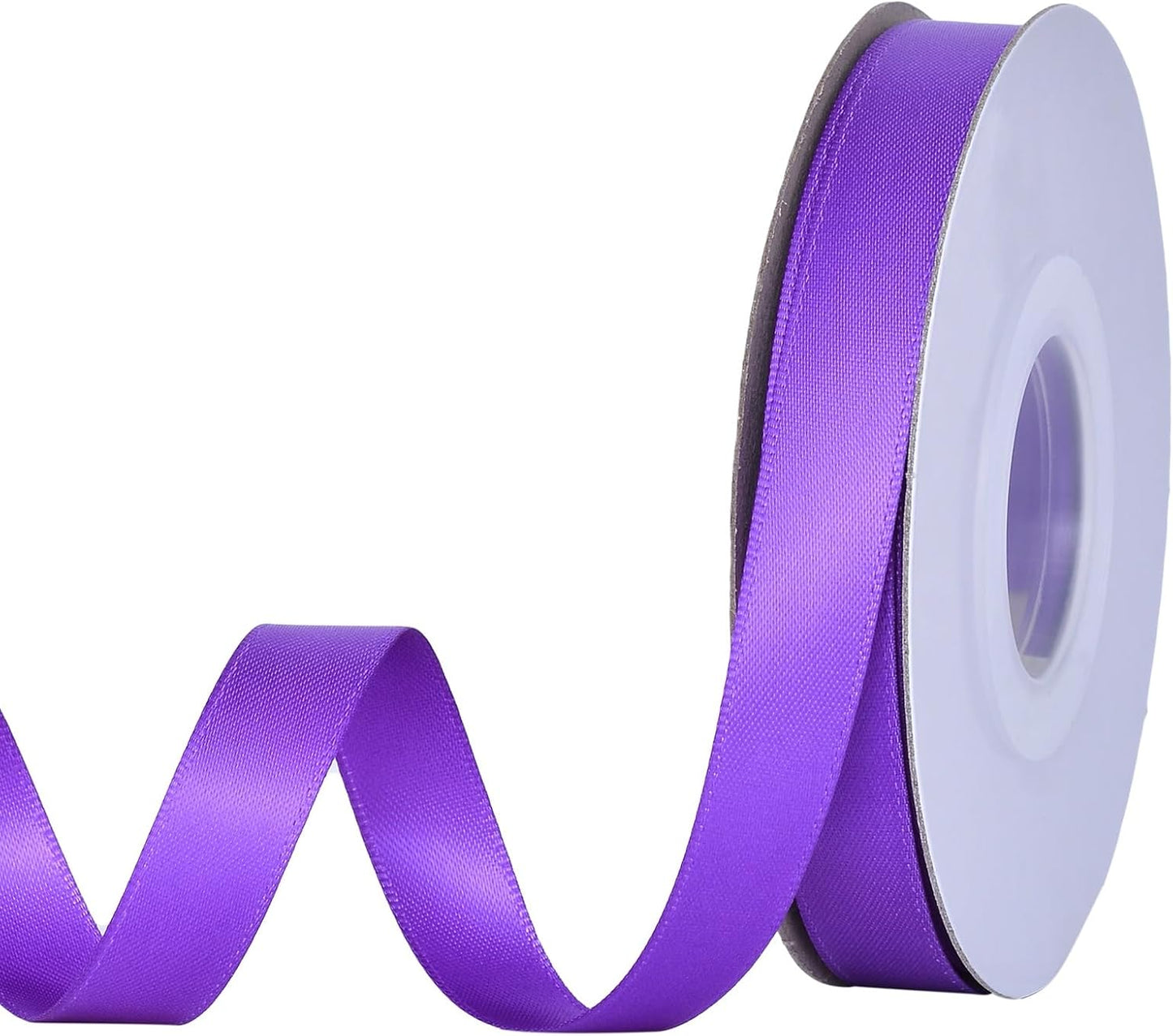 YAMA Purple Double Faced Satin Ribbon 1/2 Inch 25 Yards Purple Ribbons for Gift Wrapping Crafts Hair Bows Wedding Party Decoration