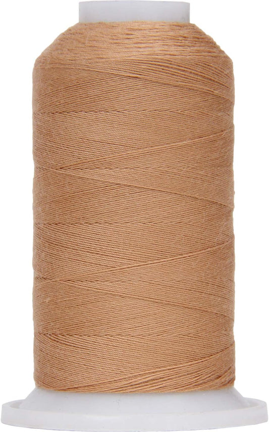 Threadart Polyester All-Purpose Sewing Thread - 600m - 50S/3 - Light Tan