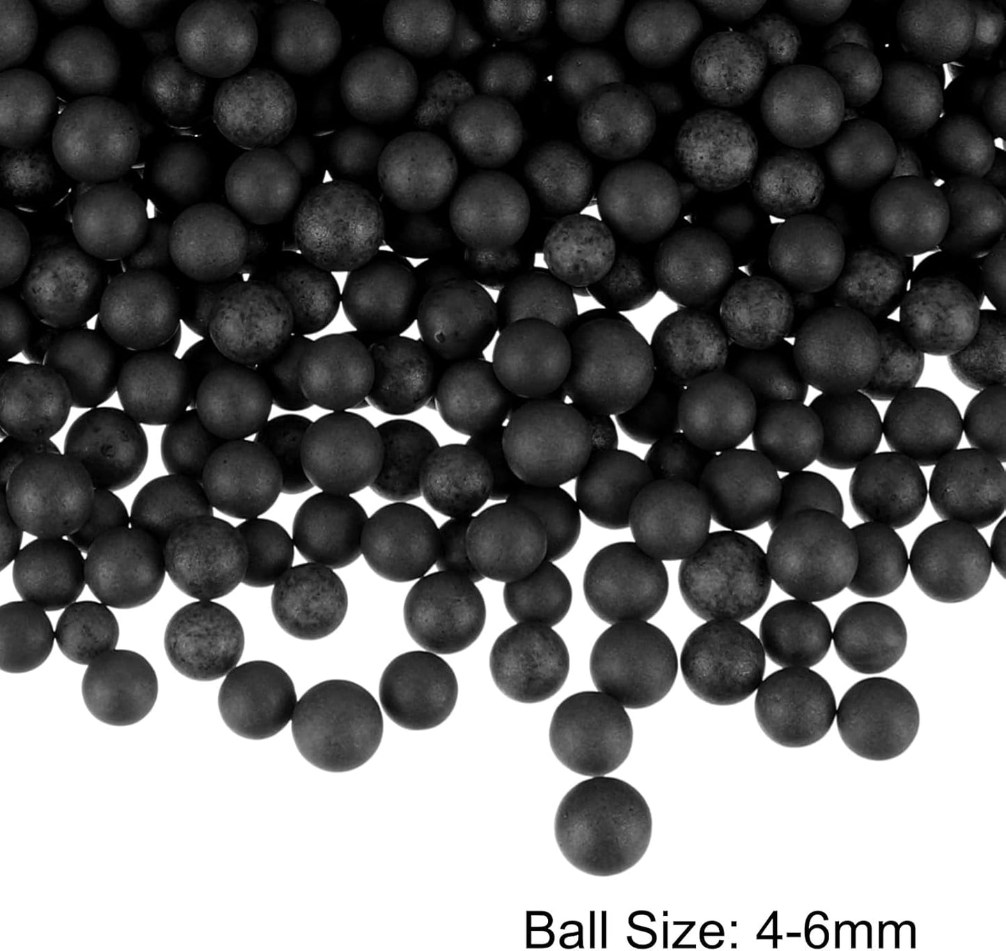 MECCANIXITY Foam Beads Foam Balls 4-6mm for Wedding and Party Decorations, Tiny Packing Balls, Arts DIY Crafts Supplies (Black,1 Pack Approx 5000pcs)