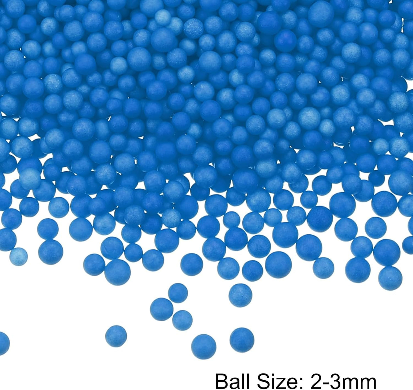 MECCANIXITY Foam Beads Foam Balls 2-3mm for Wedding and Party Decorations, Tiny Packing Balls, Arts DIY Crafts Supplies (Lake Blue,1 Pack Approx 8000pcs)