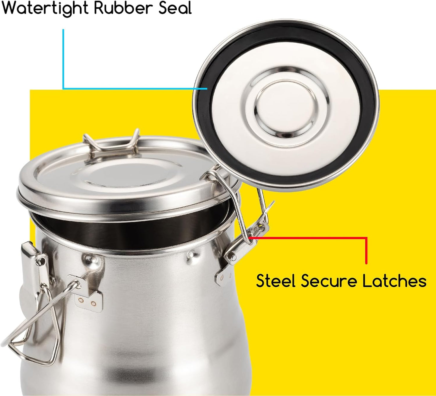 MEEDEN Portable Paint Brush Washer: Airtight Stainless Steel Artist Brush Cleaner for Oil & Acrylic Painting - Large