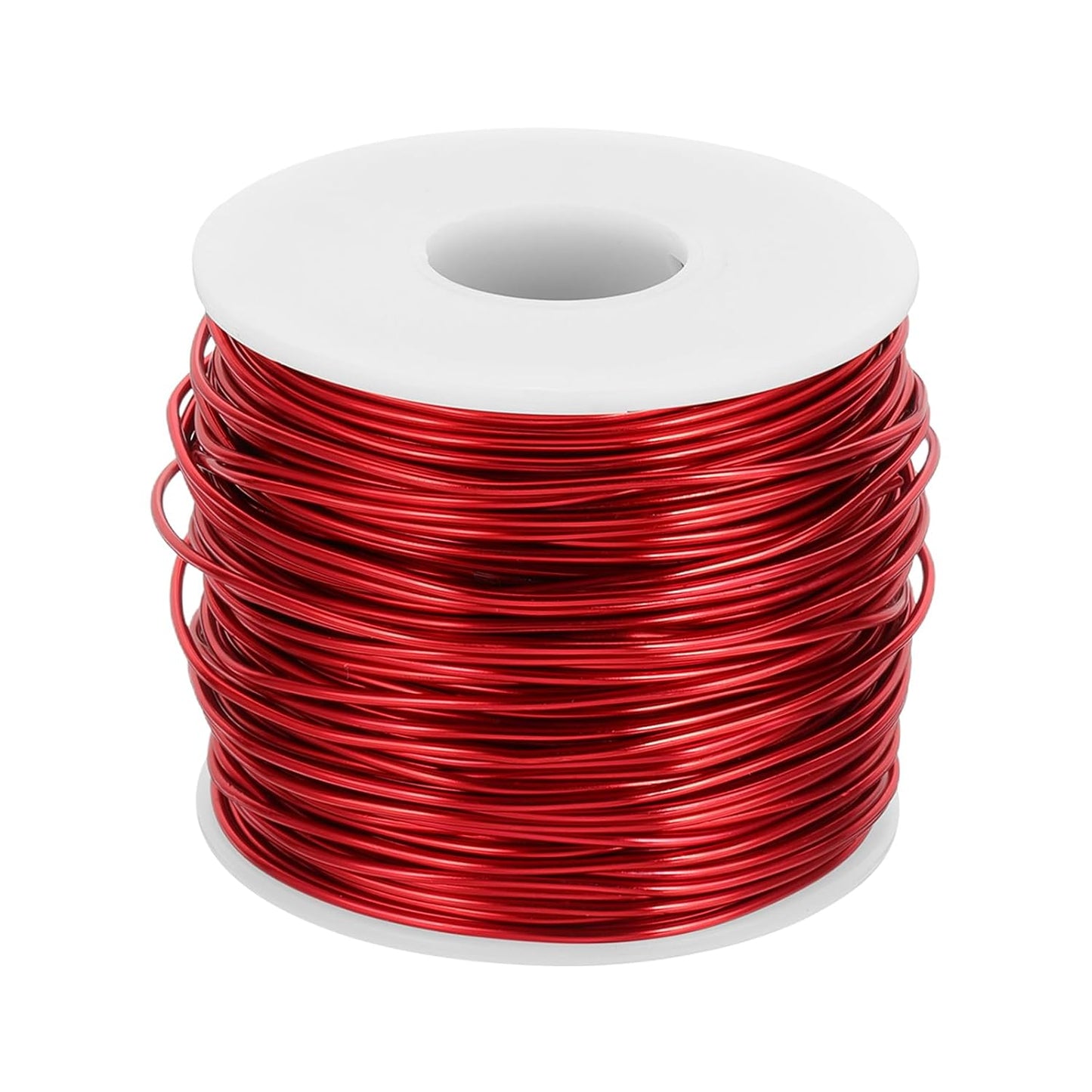 MECCANIXITY 15 Gauge Anodized Aluminum Craft Wire Bendable Bonsai Training Wire 223 Feet 1.5mm for Sculpting Crafts Wreath Floral Beading Jewelry Making, Red
