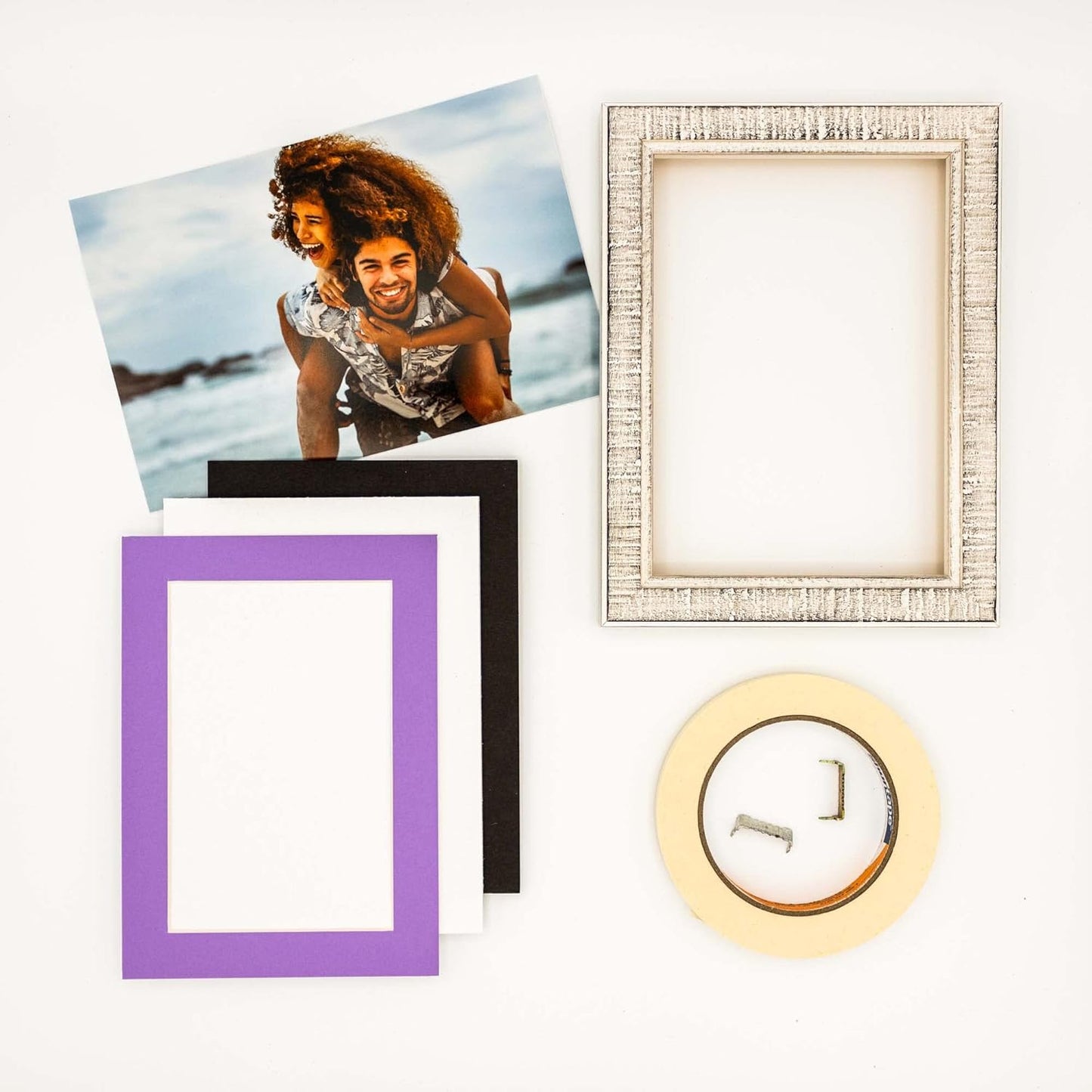 5.5x8.5 Mat for 8.5x11 Frame - Precut Mat Board Acid-Free Light Purple 5.5x8.5 Photo Matte for a 8.5x11 Picture Frame, Matboard for Family Photos, Show Kits, Art, Picture Framing, Pack of 25 Mats