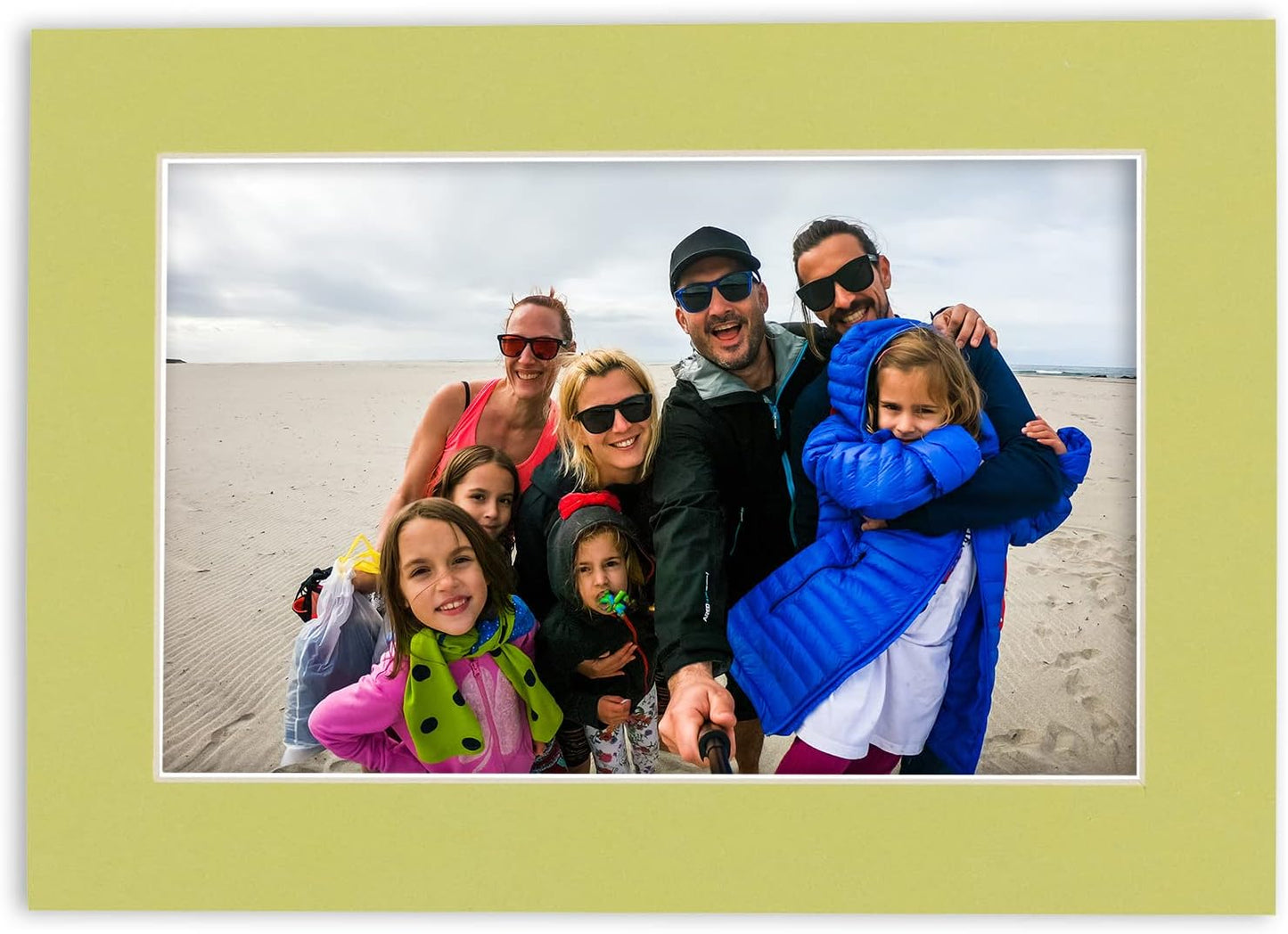 5x7 Mat for 8.5x11 Frame - Precut Mat Board Acid-Free Show Kit with Backing Board, and Clear Bags Pistachio Green 5x7 Photo Matte For a 8.5x11 Picture Frame Matboard for Framing, Pack of 10 Mats