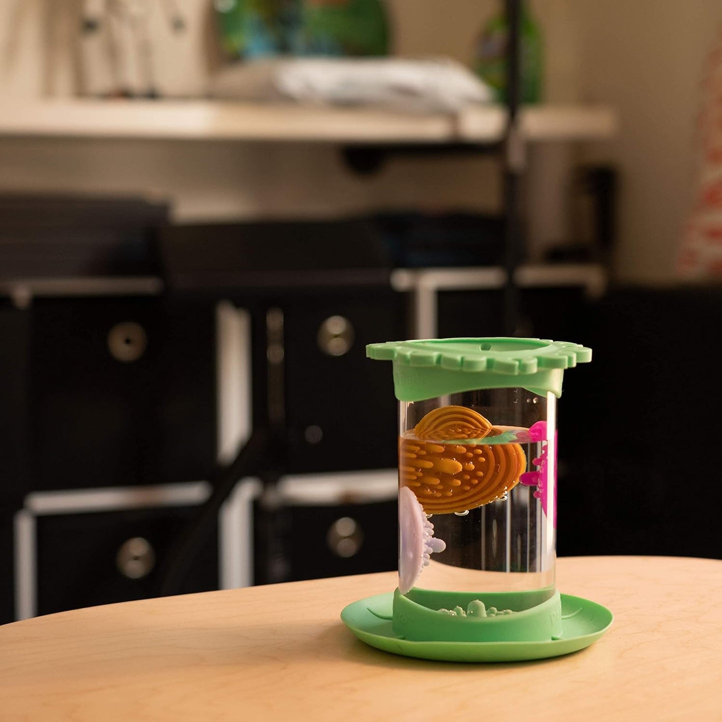 Paint Puck Ultimate Rinse Cup Paint Brush Cleaner (Green, Jar) – Non-Spill Paint Water Cup & Brush Cleaner with Brush Holder, Squeegee Lips & Drip Tray for Acrylic, Watercolor & Art Supplies