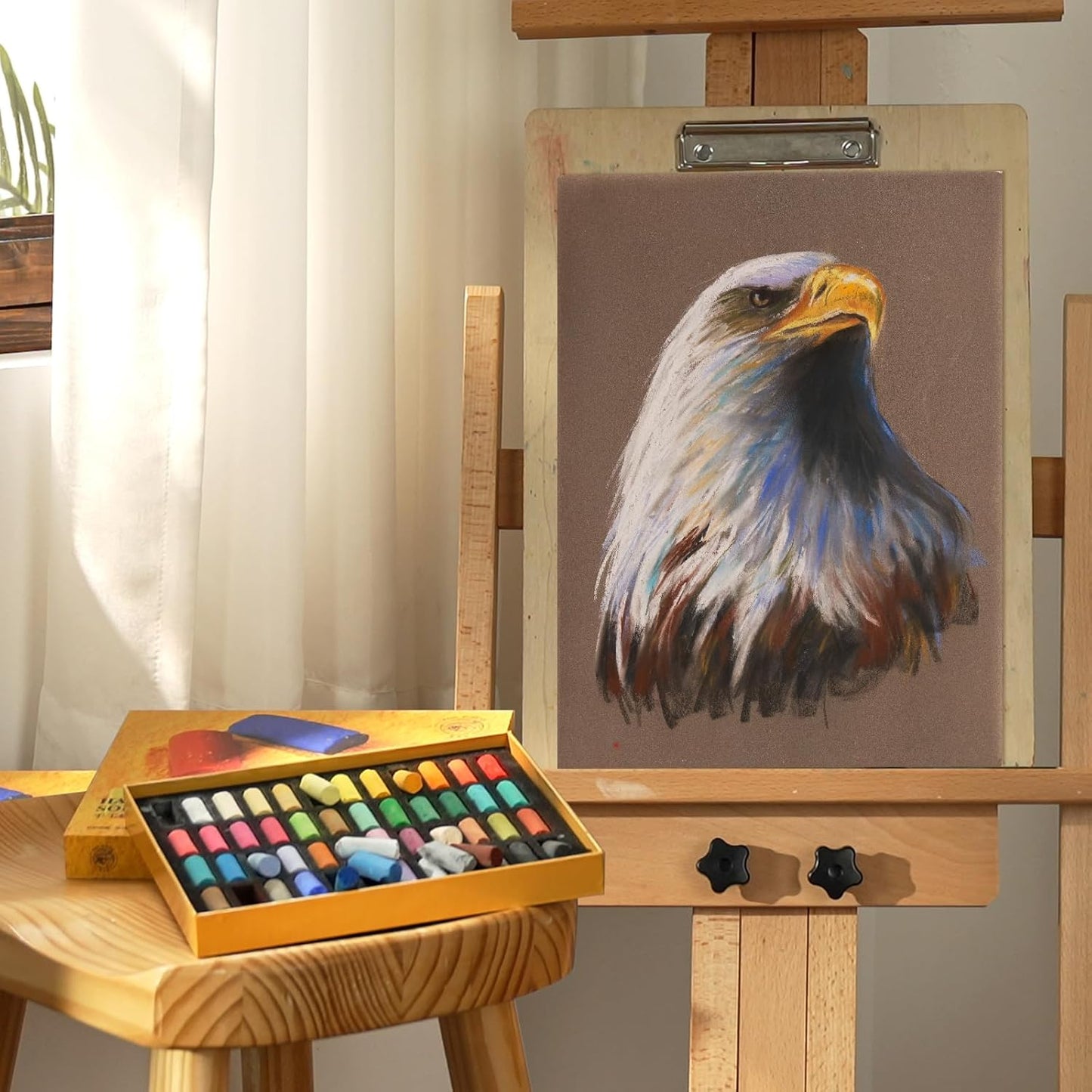 Paul Rubens Soft Pastel Set (48 Colors) - Fine Pigments with Smooth Strokes & Strong Coloring Power - Vibrant Chalk Pastels for Drawing, Blending & Layering - Ideal for Beginners, Students & Artists