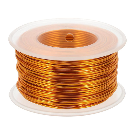 uxcell 18 Gauge / 1mm Anodized Aluminum Wire for Jewelry Craft Making, 102 Feet Bendable Flexible Wire for DIY Home Decor Gardening Sculpture, Gold