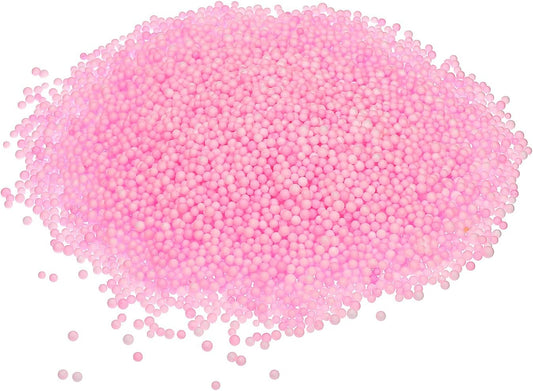 MECCANIXITY Foam Beads Foam Balls 2-3mm for Wedding and Party Decorations, Tiny Packing Balls, Arts DIY Crafts Supplies (Pink,1 Pack Approx 8000pcs)