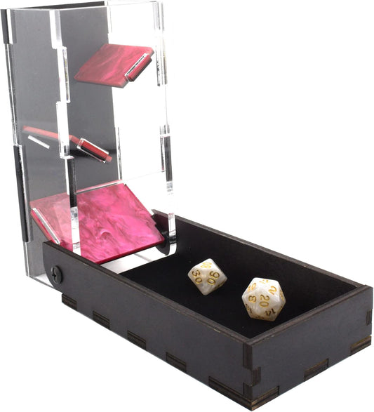 C4Labs Colour Lux Drawbridge Dice Tower - Pink Pearl