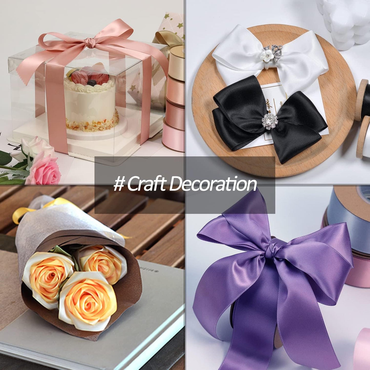 1-1/2" Wide x 100 Yards Wide Green Satin Ribbon Solid Fabric Ribbons Roll for Valentine's Day Crafts Chair Sash Gift Wrapping, Invitation Cards, Floral Sewing Party (Green)