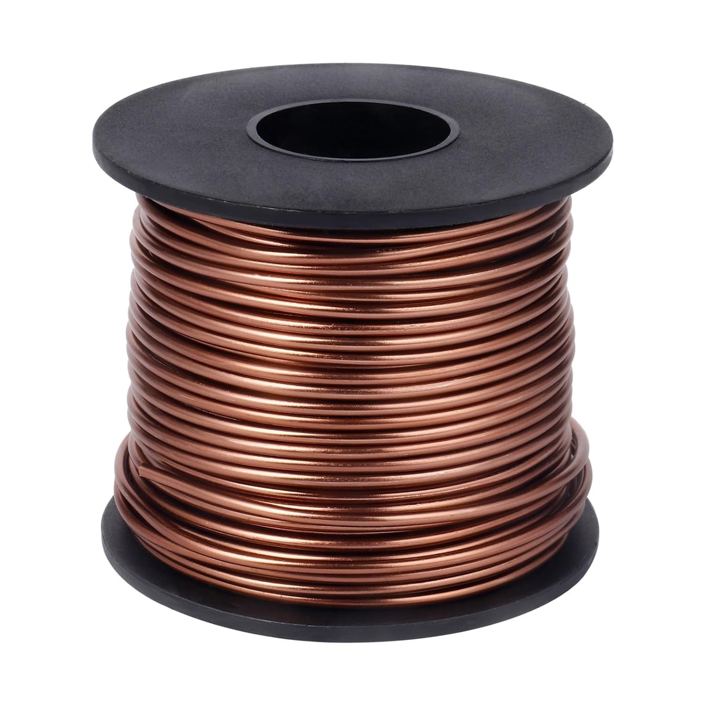 Aluminum Craft Wire, 75 Feet 1.5mm/ 16 Gauge Brown Bendable Soft Metal Aluminum Wire Roll Bulk for DIY Crafts Sculpting Jewelry Making