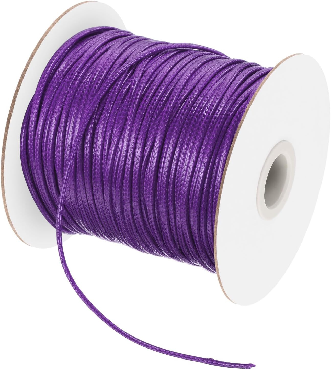 MECCANIXITY Waxed Polyester Cord 2mm 98 Yard Dark Purple