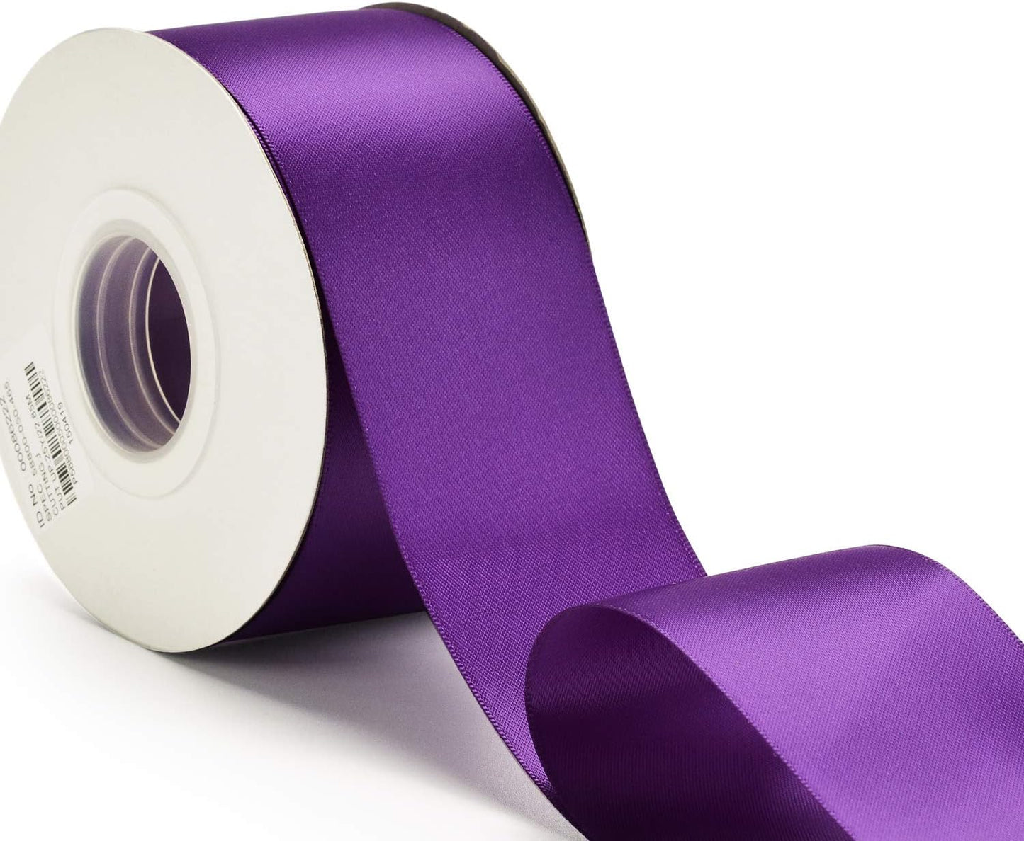 YAMA Double Face Satin Ribbon - 2 Inch 25 Yards for Gift Wrapping Ribbons Roll, Purple