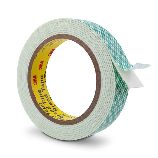 3M Double Sided Foam Tape 1" x 10Ft 1 Pack White Double Coated Urethane Adhesion Polyurethane Tape Color White for Bonding Attaching Mounting