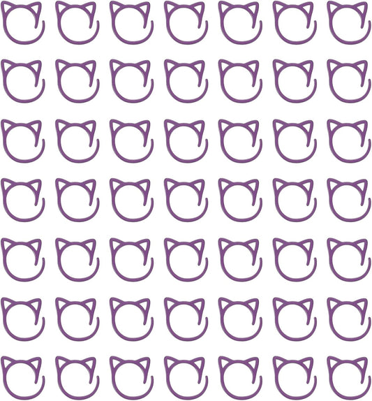 uxcell 50pcs Stitch Markers, Spiral Stitch Markers Crochet Needle Clip Counter Knit Ring Crochet Locking Sewing Accessories for DIY Handcraft Knitting and Crocheting, Violet