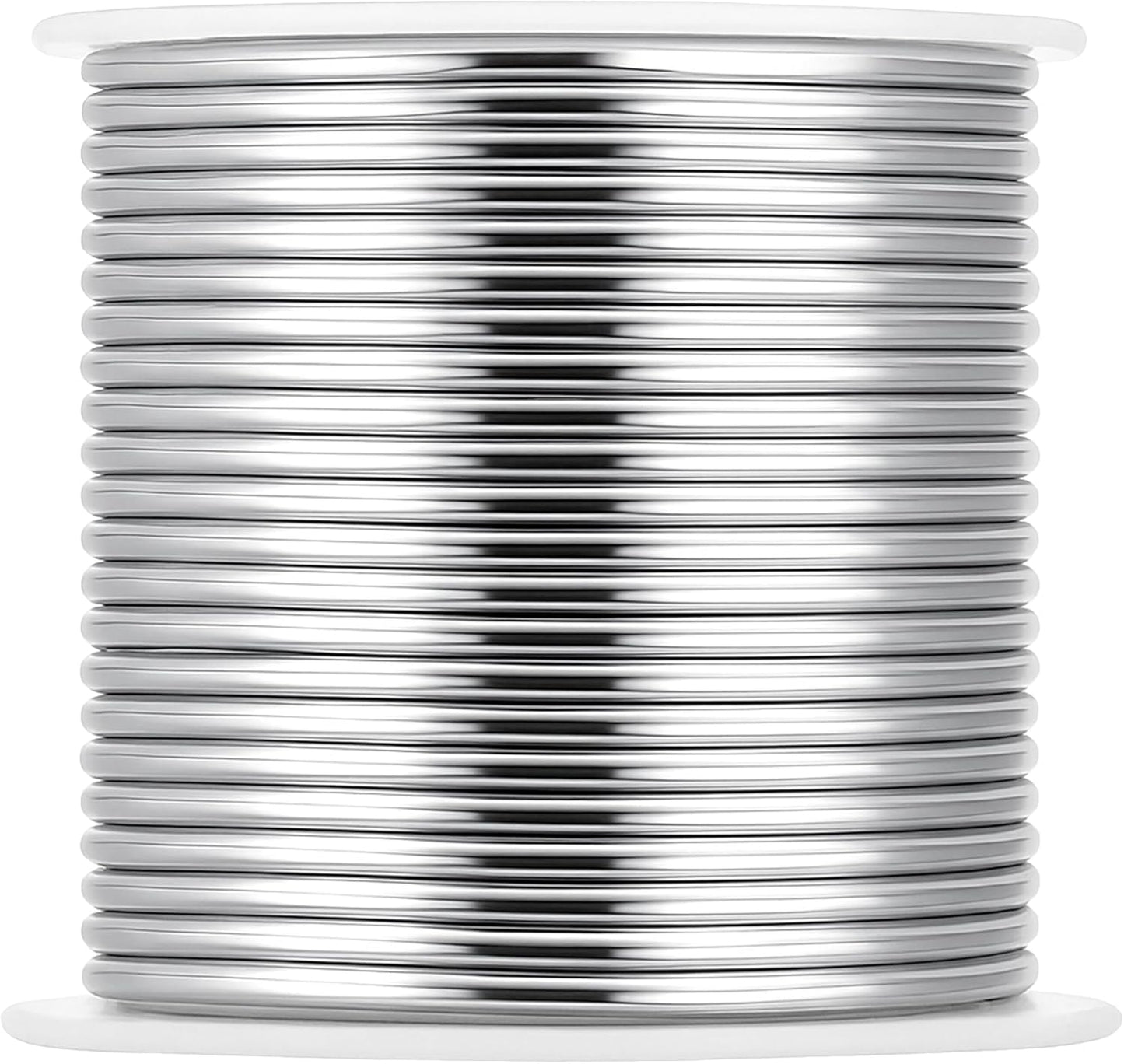 Mandala Crafts 10 Gauge Anodized Aluminum Craft Wire for Jewelry Making - 120 FT Colored Flexible Silver Black Wire - Bendable for Bonsai Armature Crafting Sculpting