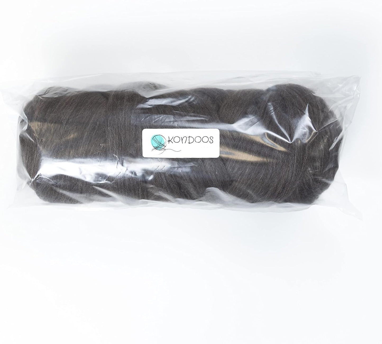 Natural Wool Bulk roving, 4 lb. Best Wool for Spinning, arm Knitting, Felting, Chunky Blankets and Tapestry. Natural Colors, un-Dyed. (Mocha, 4 lb)