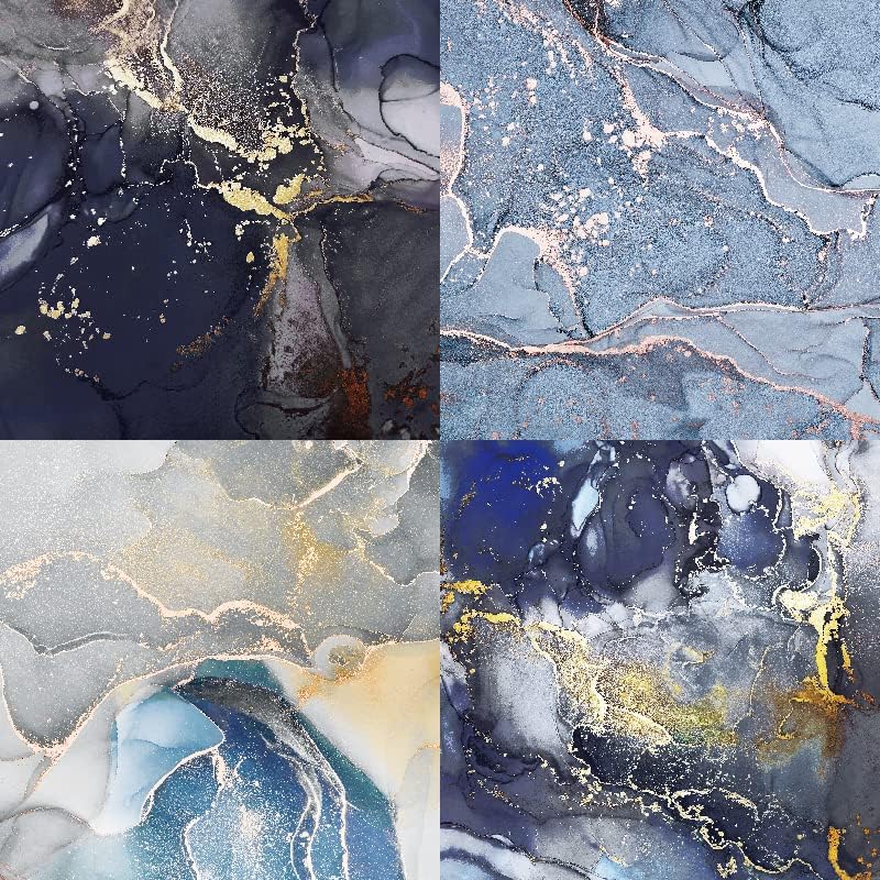 Marbled Scrapbook Paper Pad Color Marble Patterned Paper 6×6,24 Sheets Single-Sided Scrapbooking CardStock Papers Pad for Holiday Cardmaking DIY Origami Journaling.