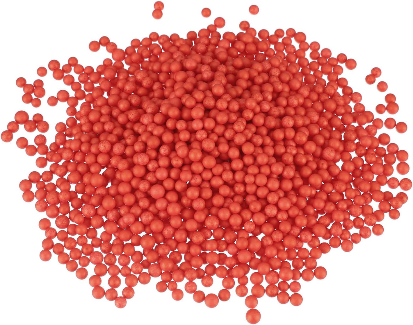 MECCANIXITY Foam Beads Foam Balls 4-6mm for Wedding and Party Decorations, Tiny Packing Balls, Arts DIY Crafts Supplies (Light Red,1 Pack Approx 5000pcs)