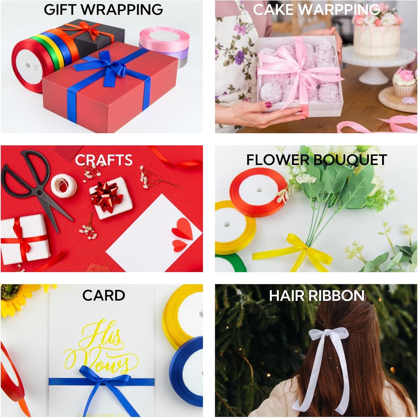 5/8 Inch 25 Yards Satin Ribbon Gold, Solid Color Fabric Ribbon for Gift Wrapping, Wedding, Polyester Gift Ribbon for Birthday Party Decoration, Craft, Hair, Floral, Sewing