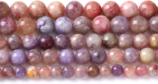 60pcs 6mm 5A Natural Pink Tourmaline Stone Beads Round Loose Spacer Healing Energy Beads for Jewelry Making DIY Bracelets Necklaces 15" (6mm, Pink Tourmaline)