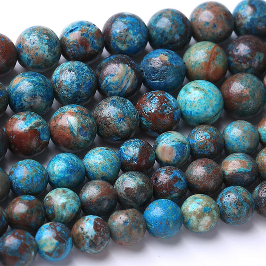 48PCS 8MM Crazy Blue Lace Aagte Stone Beads Energy Healing Beads for DIY Jewelry Bracelet Necklace Making for Jewelry Making 15Inch