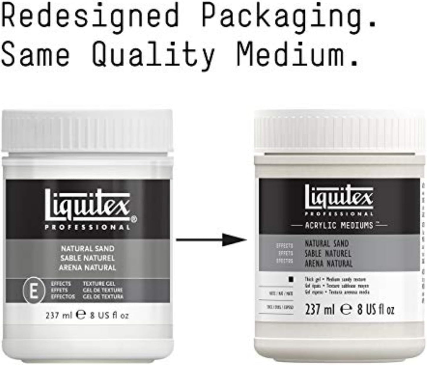 Liquitex Professional Effects Medium , 237ml (8-oz), Natural Sand